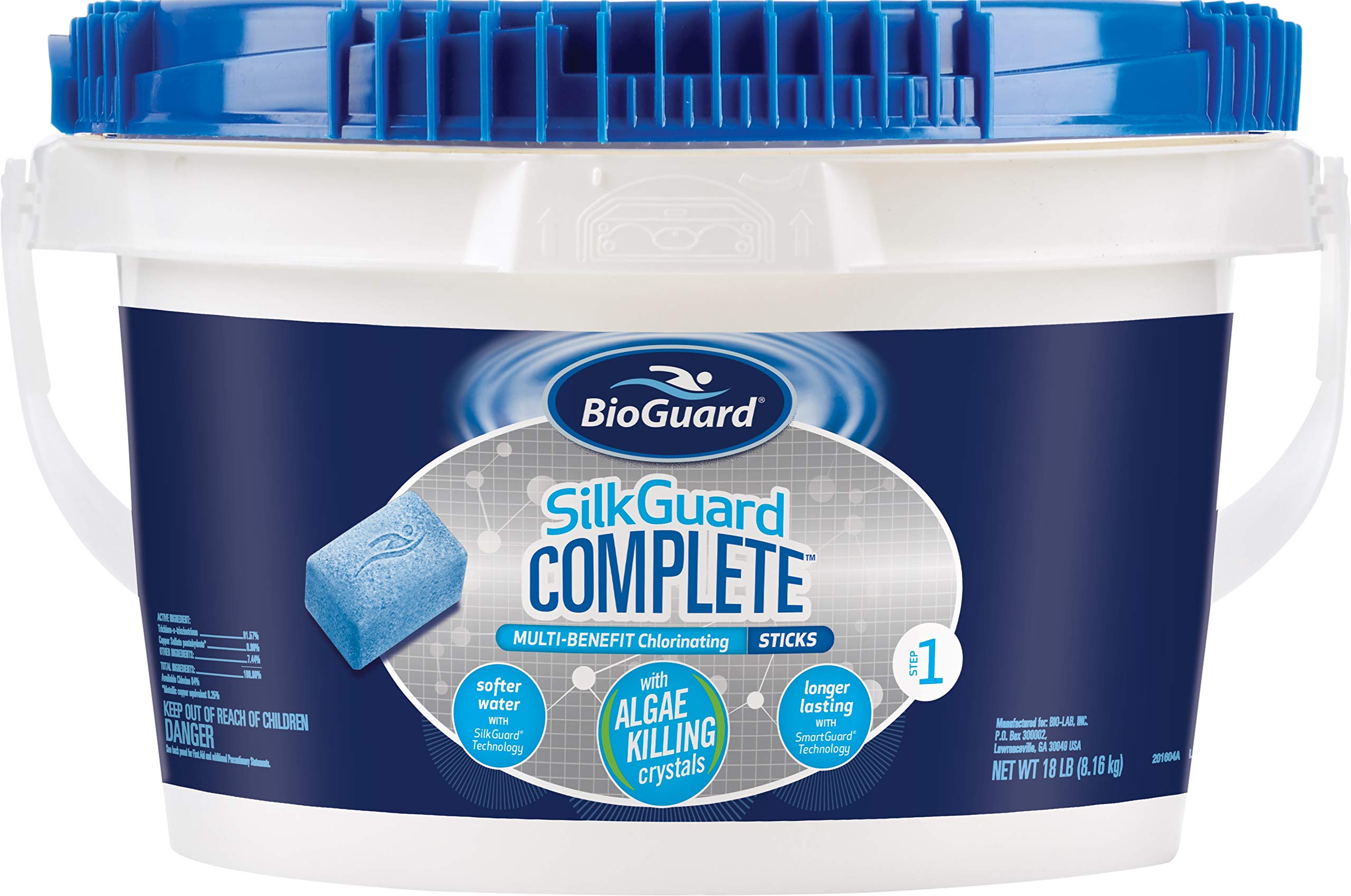 BioGuard SilkGuard Complete Chlorinating Sticks, 18 lb, Single Pack