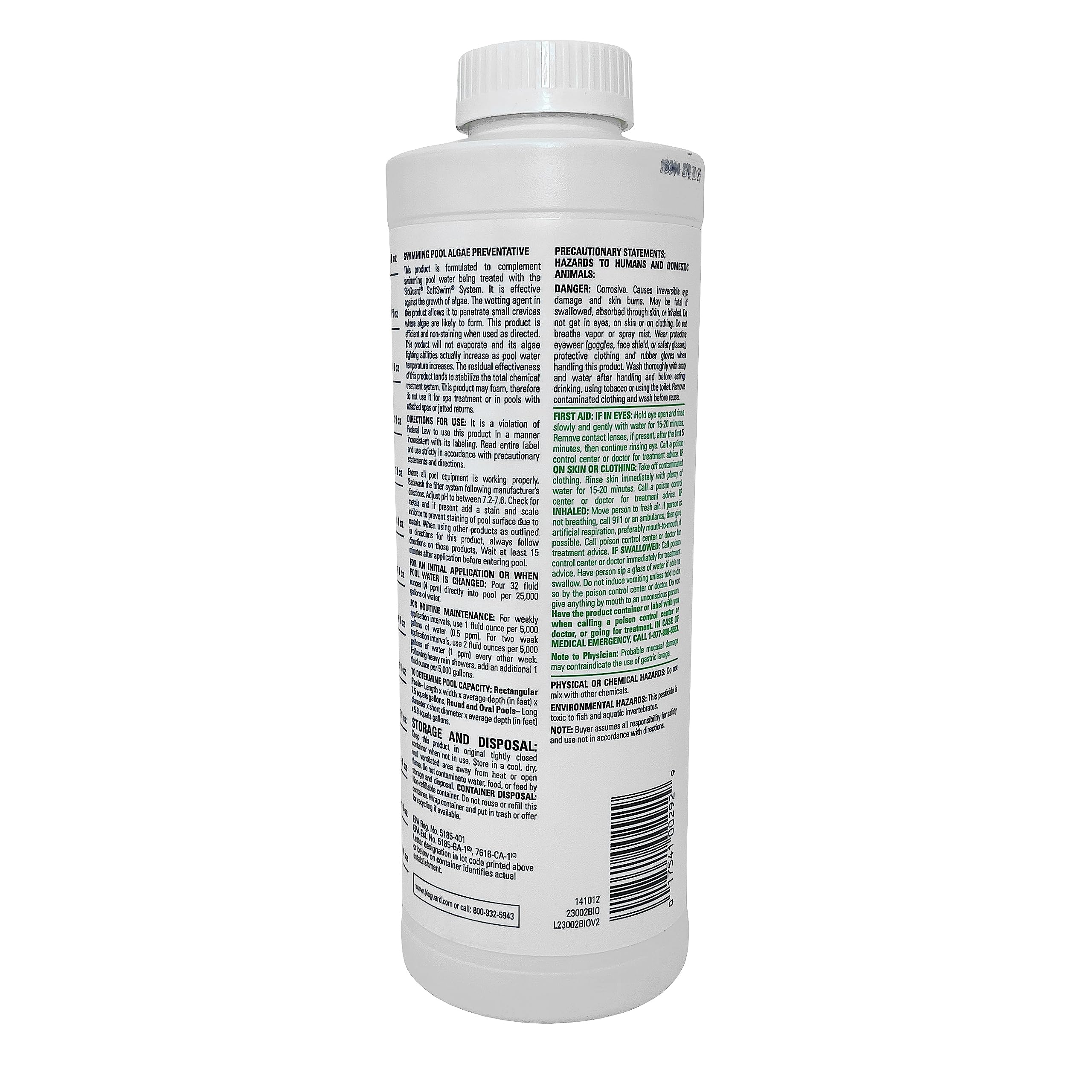 BioGuard SoftSwim A, 1 qt, Single Pack