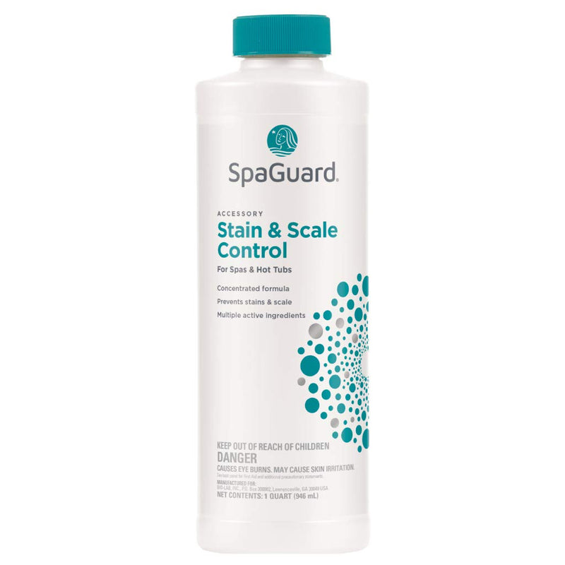 SpaGuard Stain & Scale Control for Spas & Hot Tubs, 1 Quart, 3 Pack