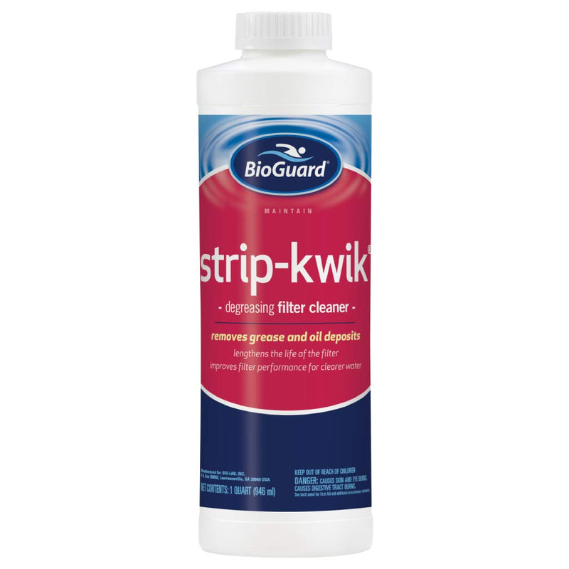 BioGuard Strip Kwik Degreasing Filter Cleaner, 1 Quart, Single Pack