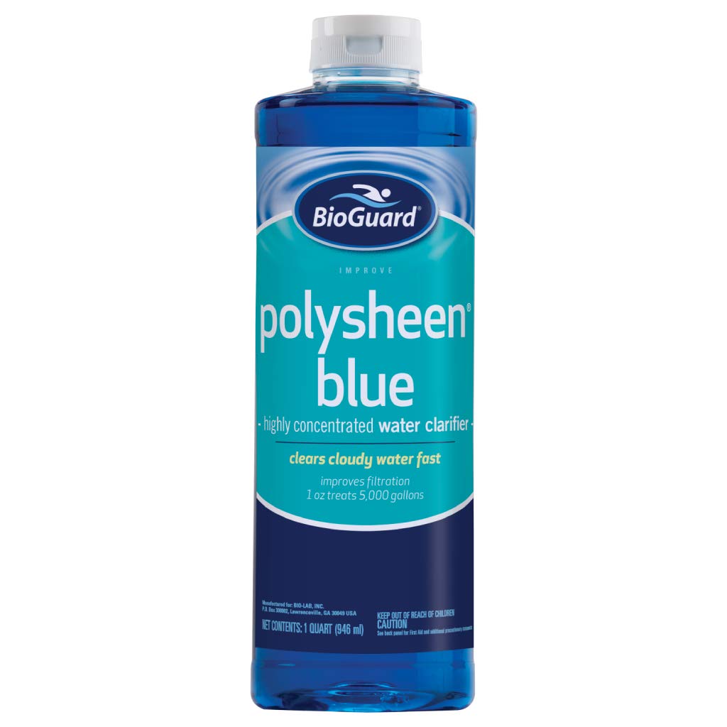 BioGuard Polysheen Blue Clarifier, 1 Quart, Single Pack