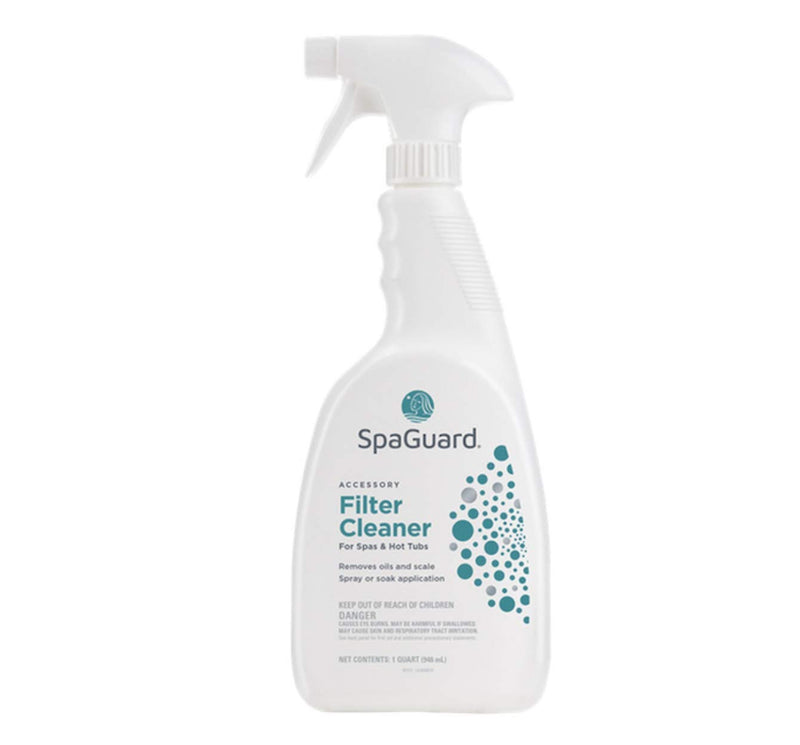 SpaGuard Filter Cleaner for Spas & Hot Tubs, 1 Quart, Single Pack