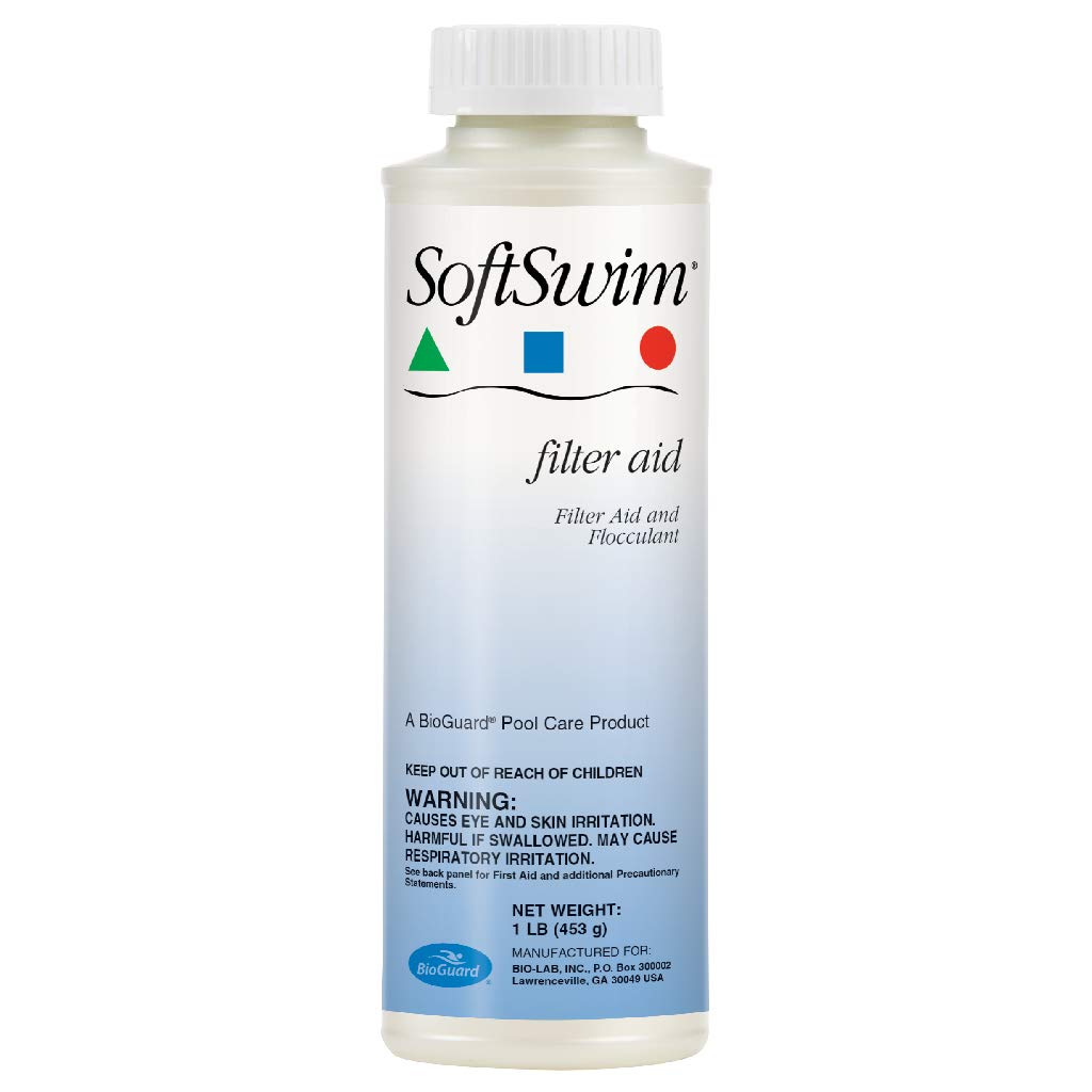 BioGuard SoftSwim Filter Aid and Flocculant, 1 lb, Single Pack