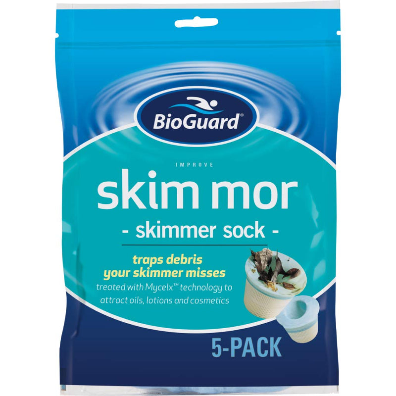 BioGuard Skim Mor, 1 Pack, Treated with Myclex Technology, Catches Debris Your Skimmer Misses, Enhances Filter Efficiency