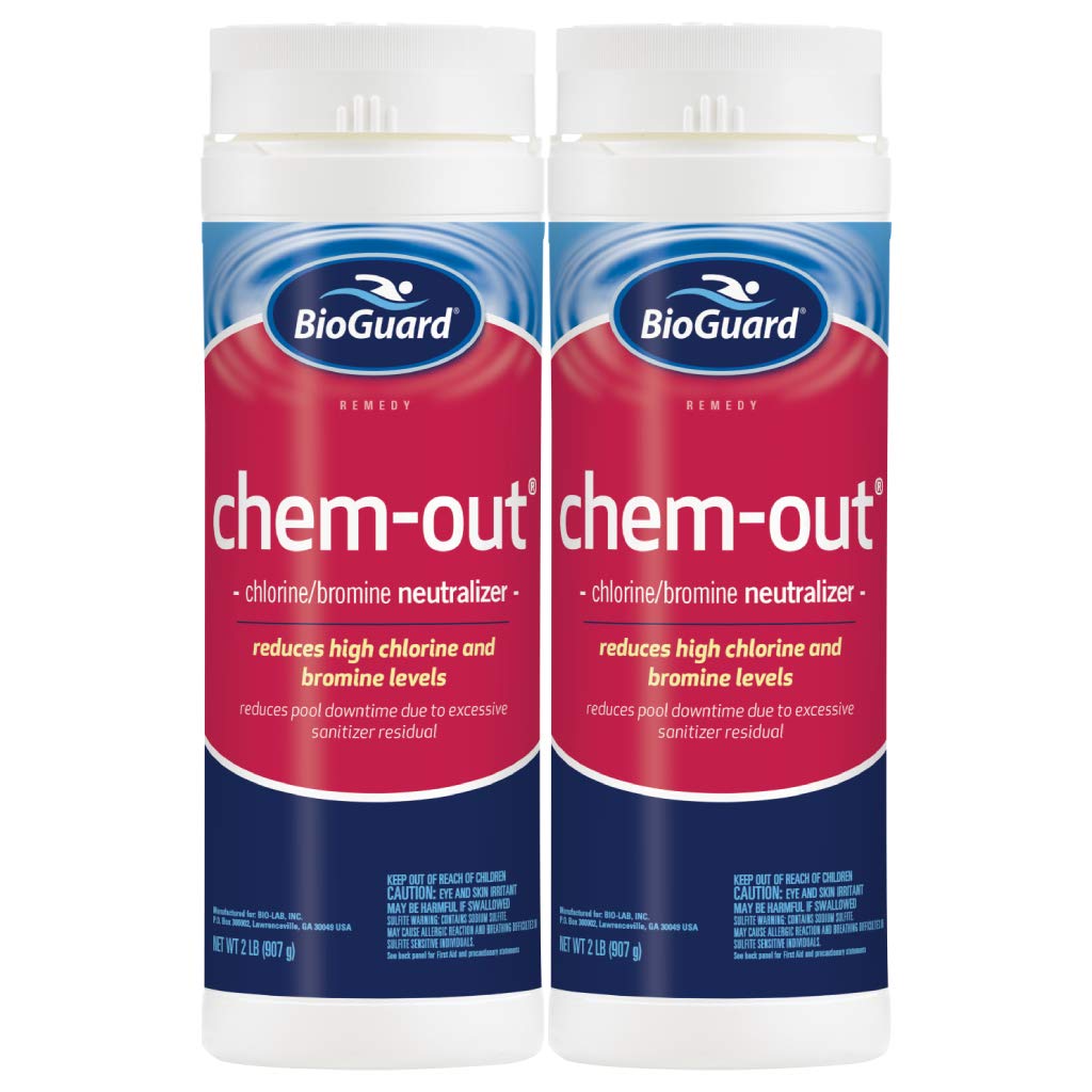 BioGuard ChemOut Chlorine & Bromine Neutralizer, 2 lb, 2 Pack