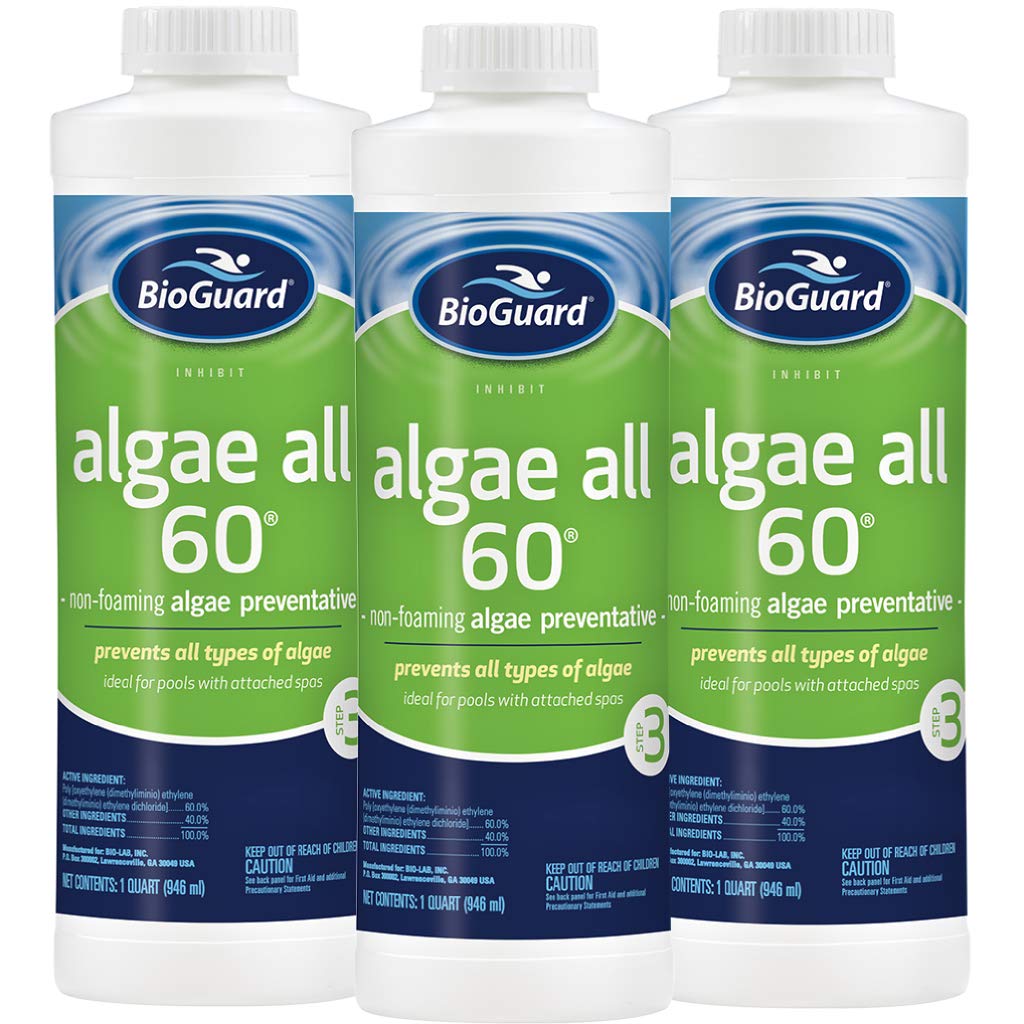 BioGuard Algae All 60, 1 Quart, Pack of 3