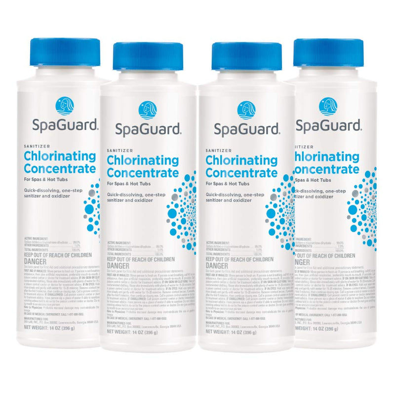 SpaGuard Spa Chlorinating Concentrate, 14 oz, 4 Pack