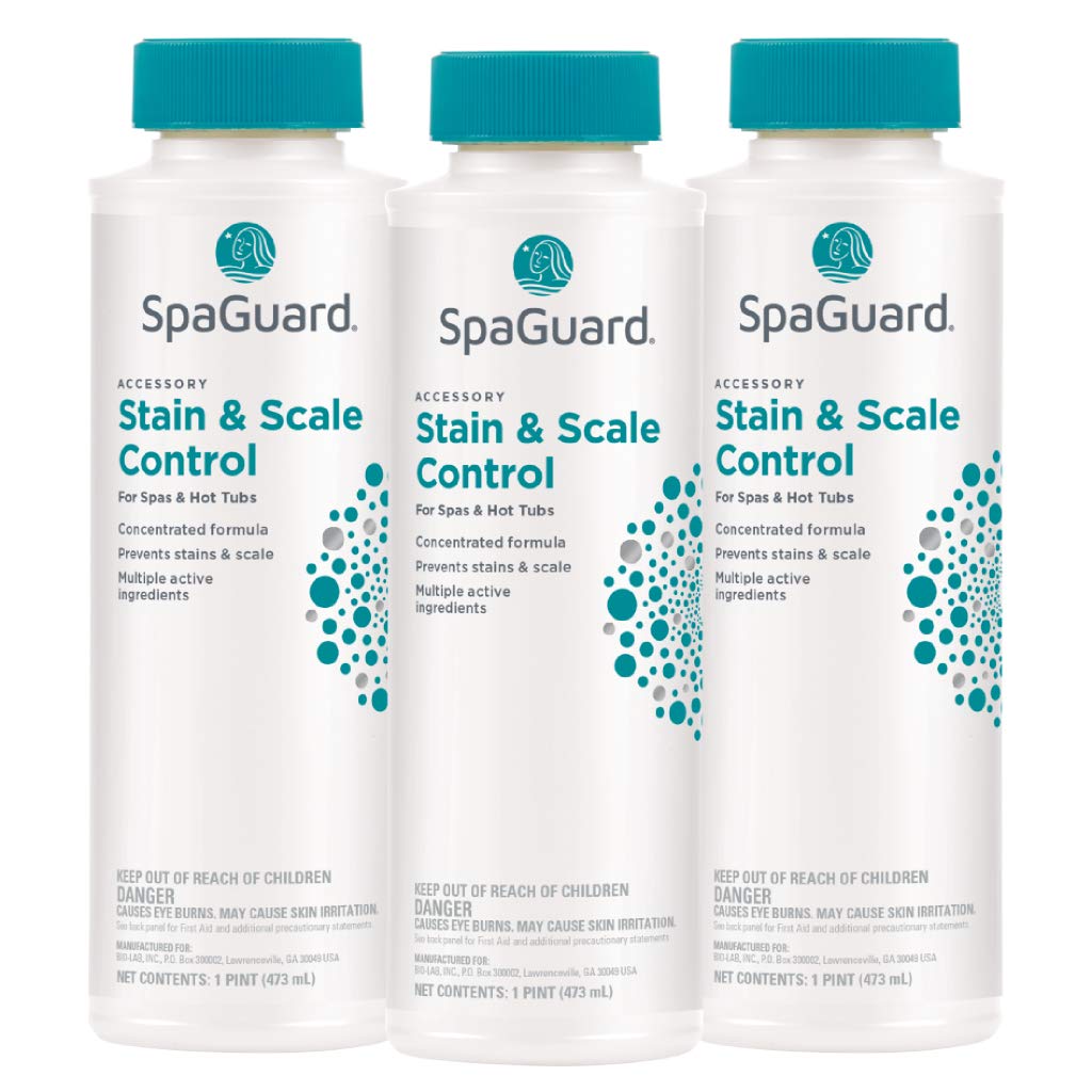 SpaGuard Stain & Scale Control for Spas & Hot Tubs, 1 Pint, 3 Pack
