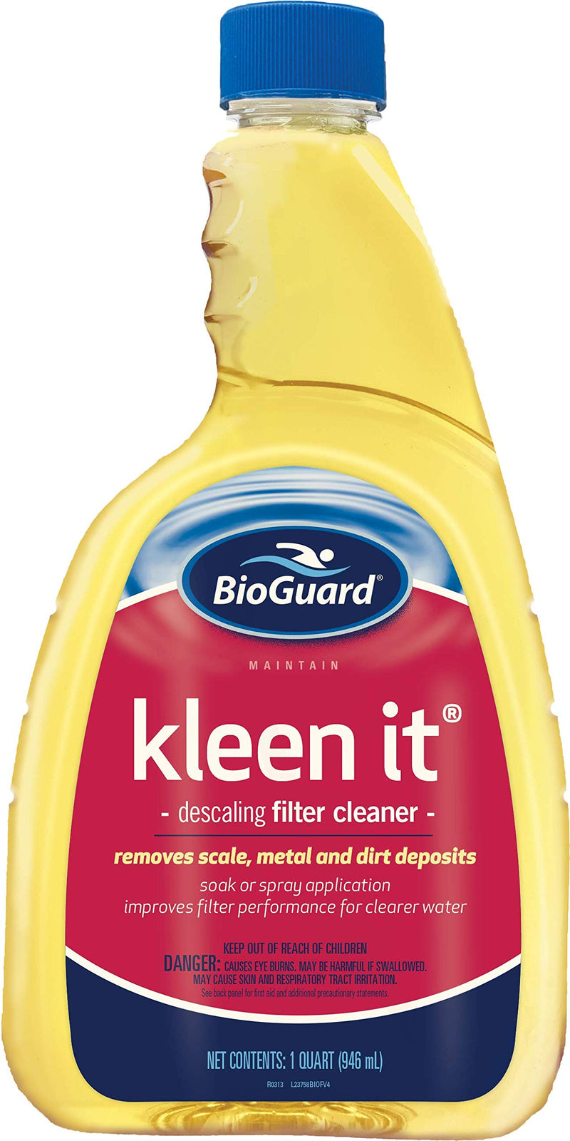 BioGuard Kleen It Filter Cleaner, 1 Quart, 2 Pack