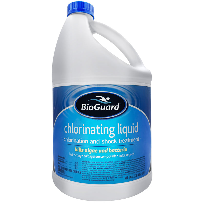 BioGuard Chlorinating Liquid - Swimming Pool & Spa Liquid Shock Treatment - Raises Chlorine - 1 Gallon
