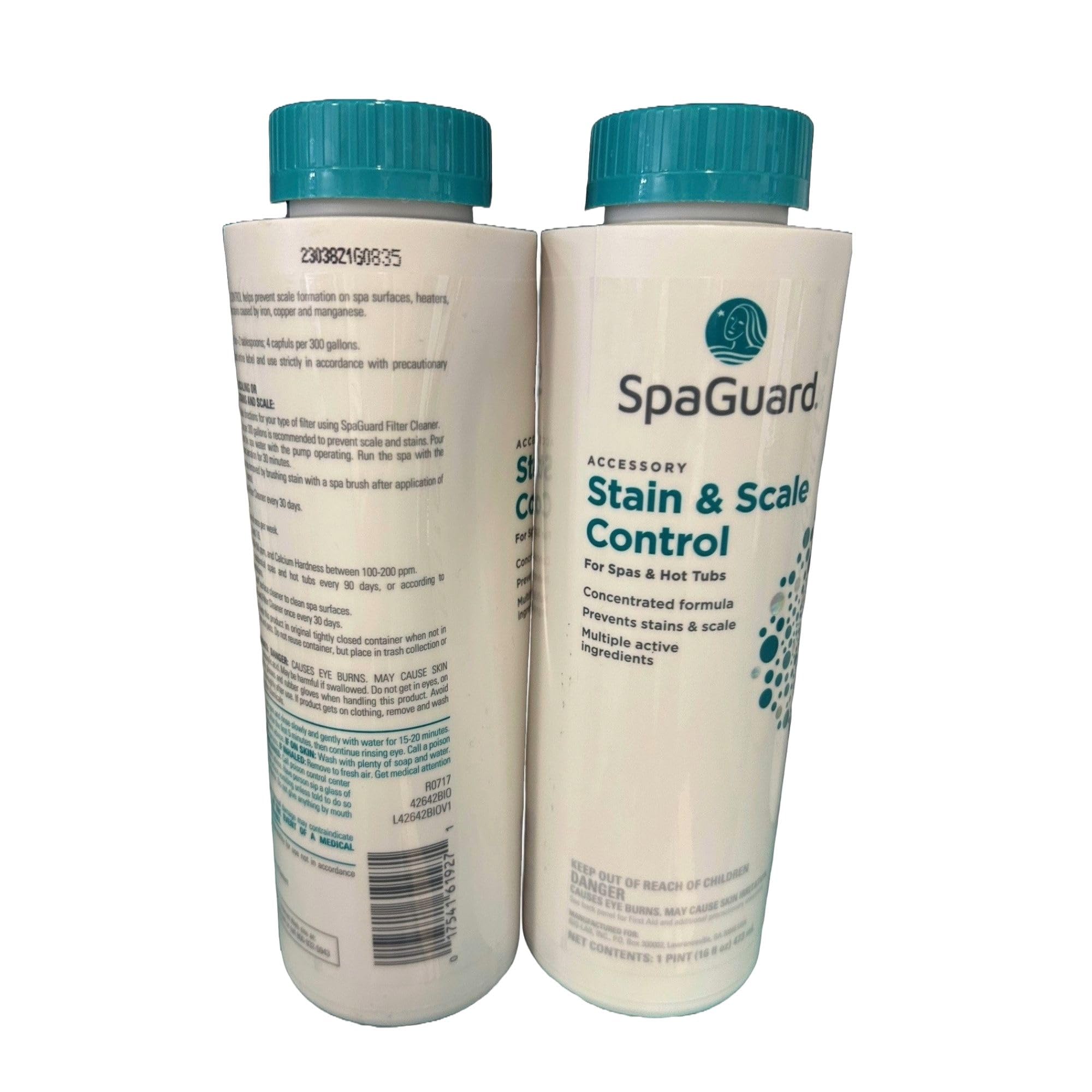 SpaGuard Stain & Scale Control for Spas & Hot Tubs, 1 Pint, Single Pack