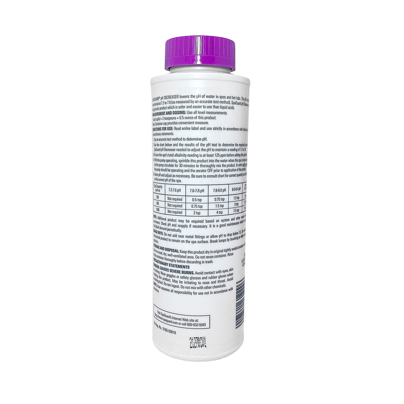 SpaGuard pH Decreaser, 22 oz, Single Pack