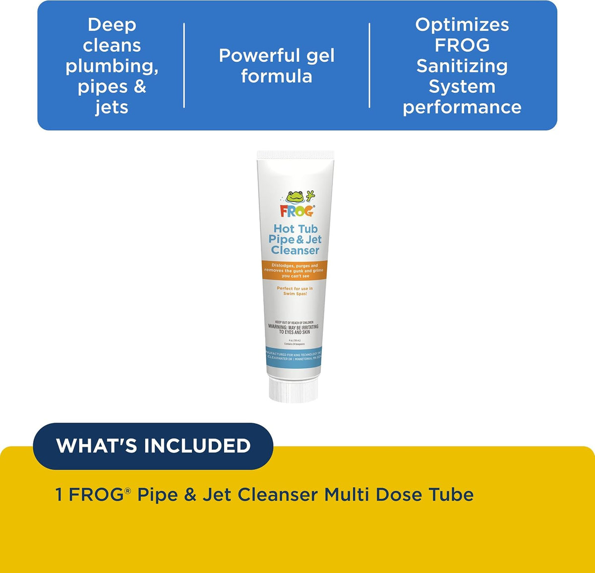 FROG Hot Tub Pipe & Jet Cleanser Tube