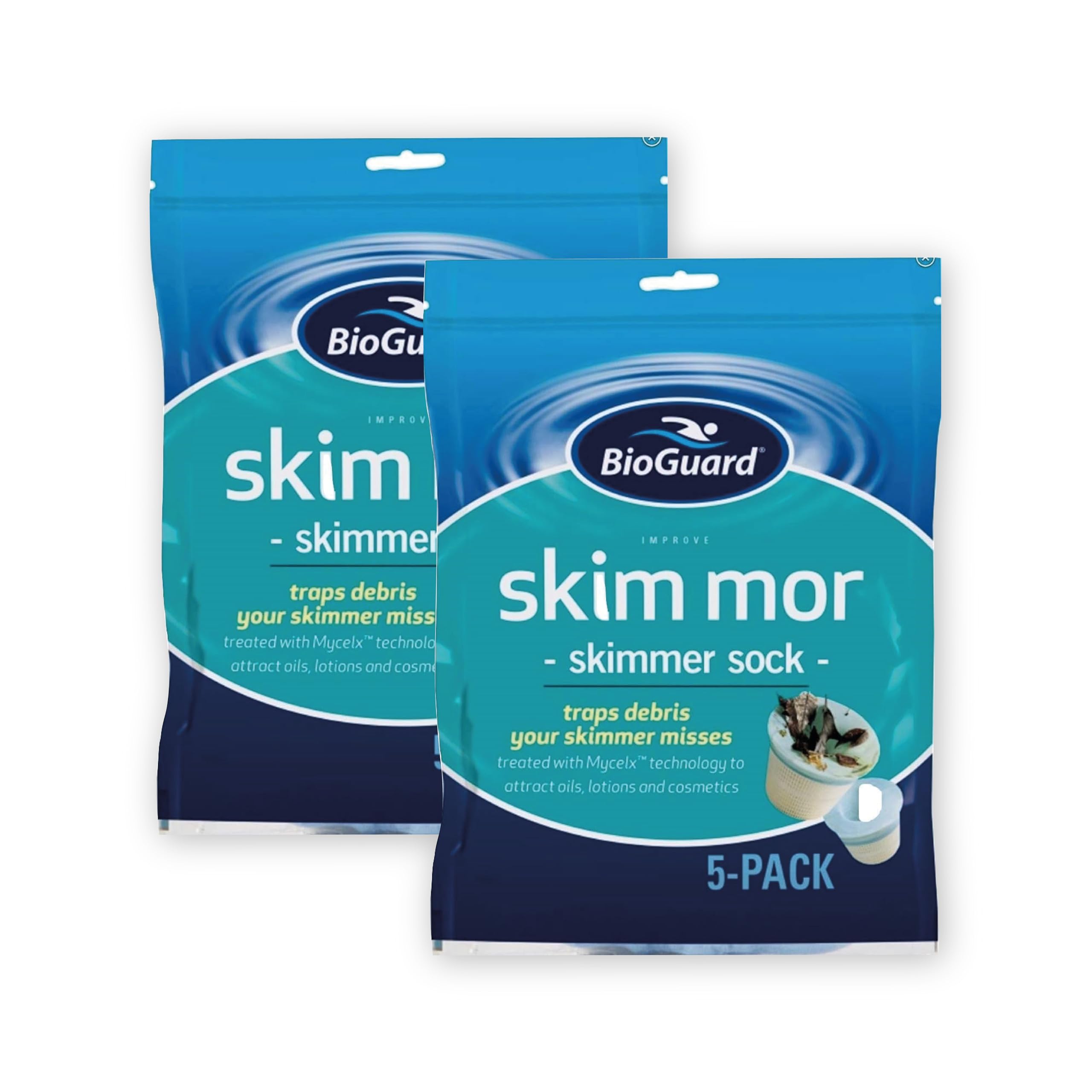 BioGuard Skim Mor, Skimmer Sock, 2 Pack