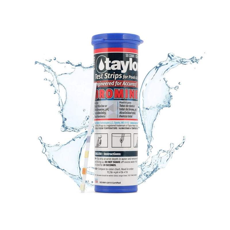 Taylor S-1402, 4-in-1 Bromine Test Strips (50 Count)