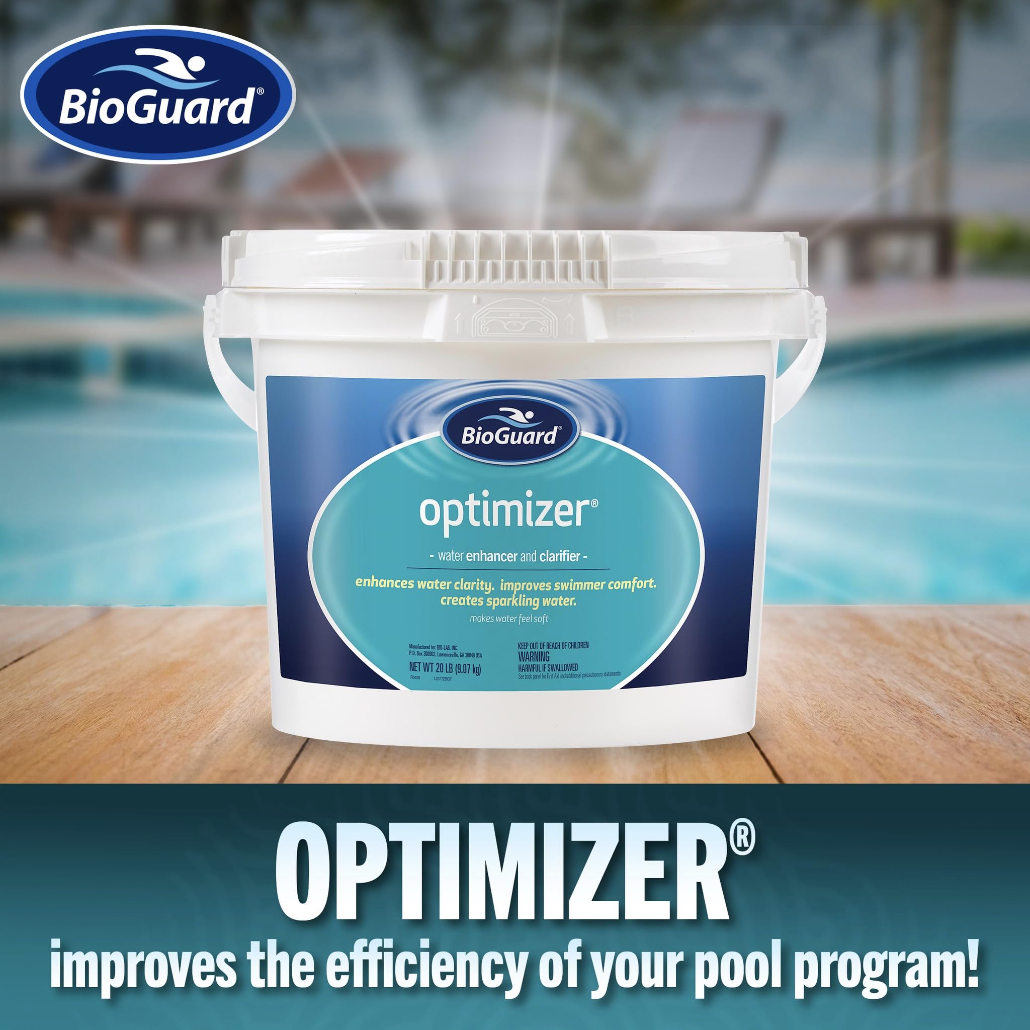 BioGuard Optimizer Pool Water Enhancer and Clarifier, 8 lb, Single Pack