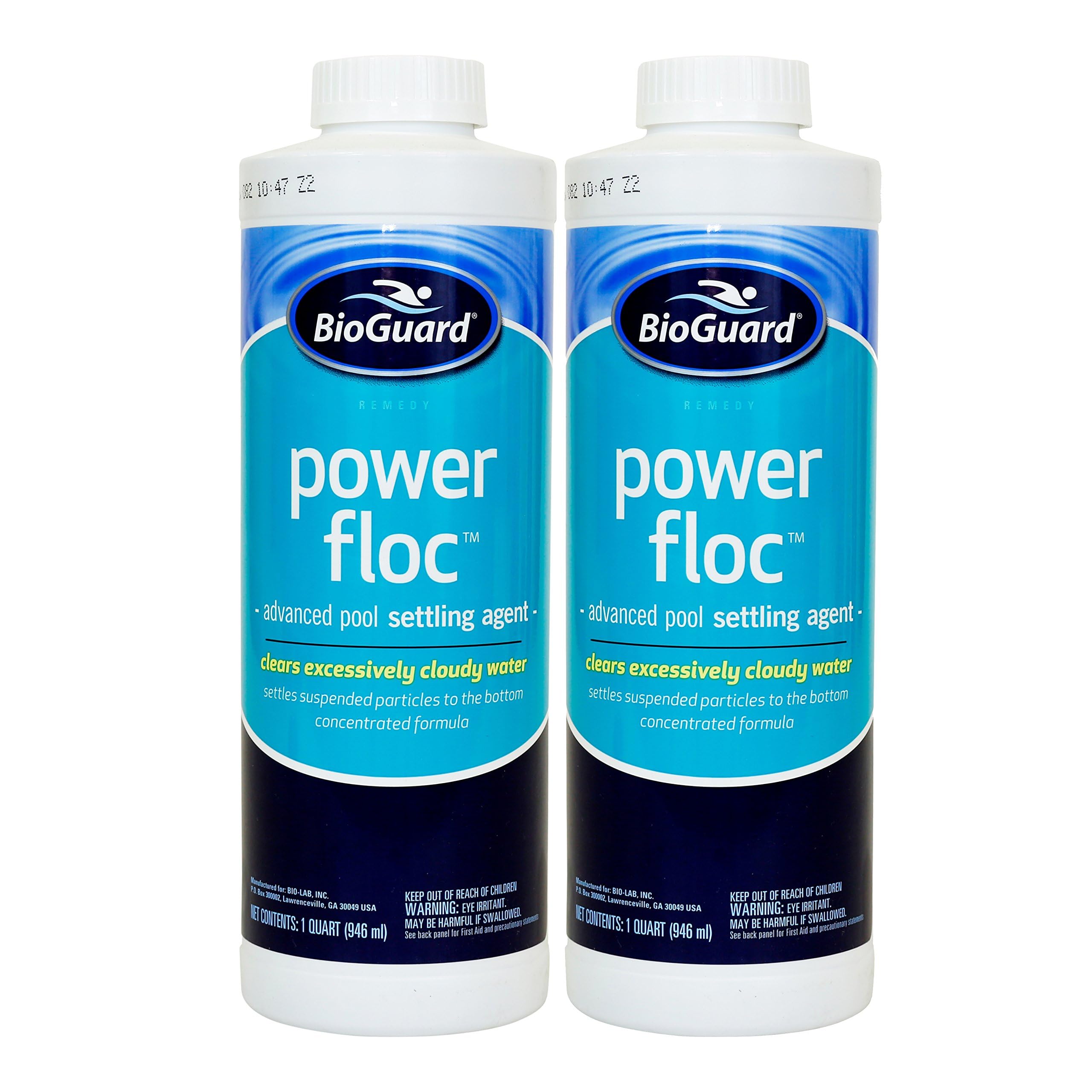 BioGuard PowerFloc Advanced Pool Settling Agent, 32 Oz, 2 Pack