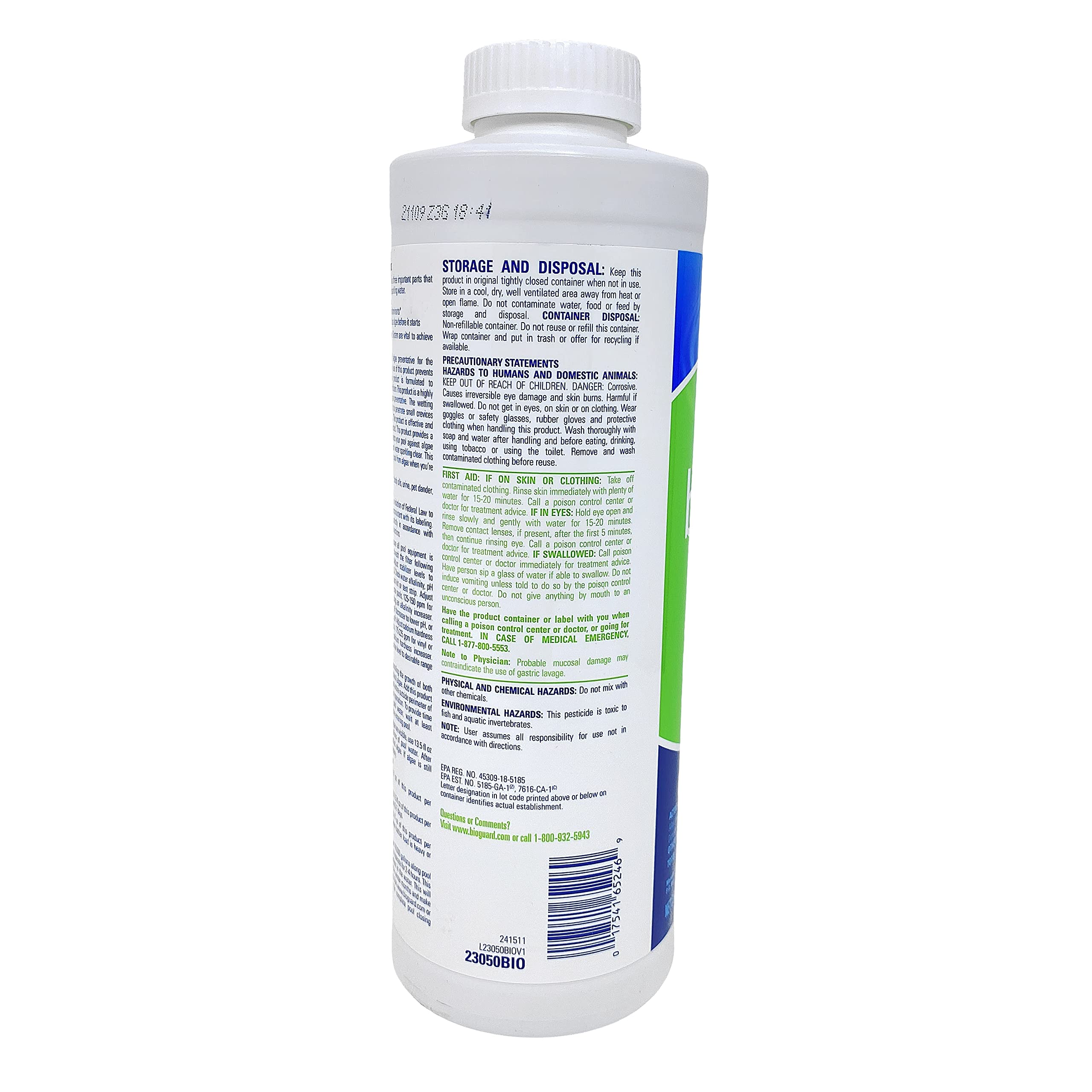 BioGuard Back Up 2 (1 qt) (2 Pack)