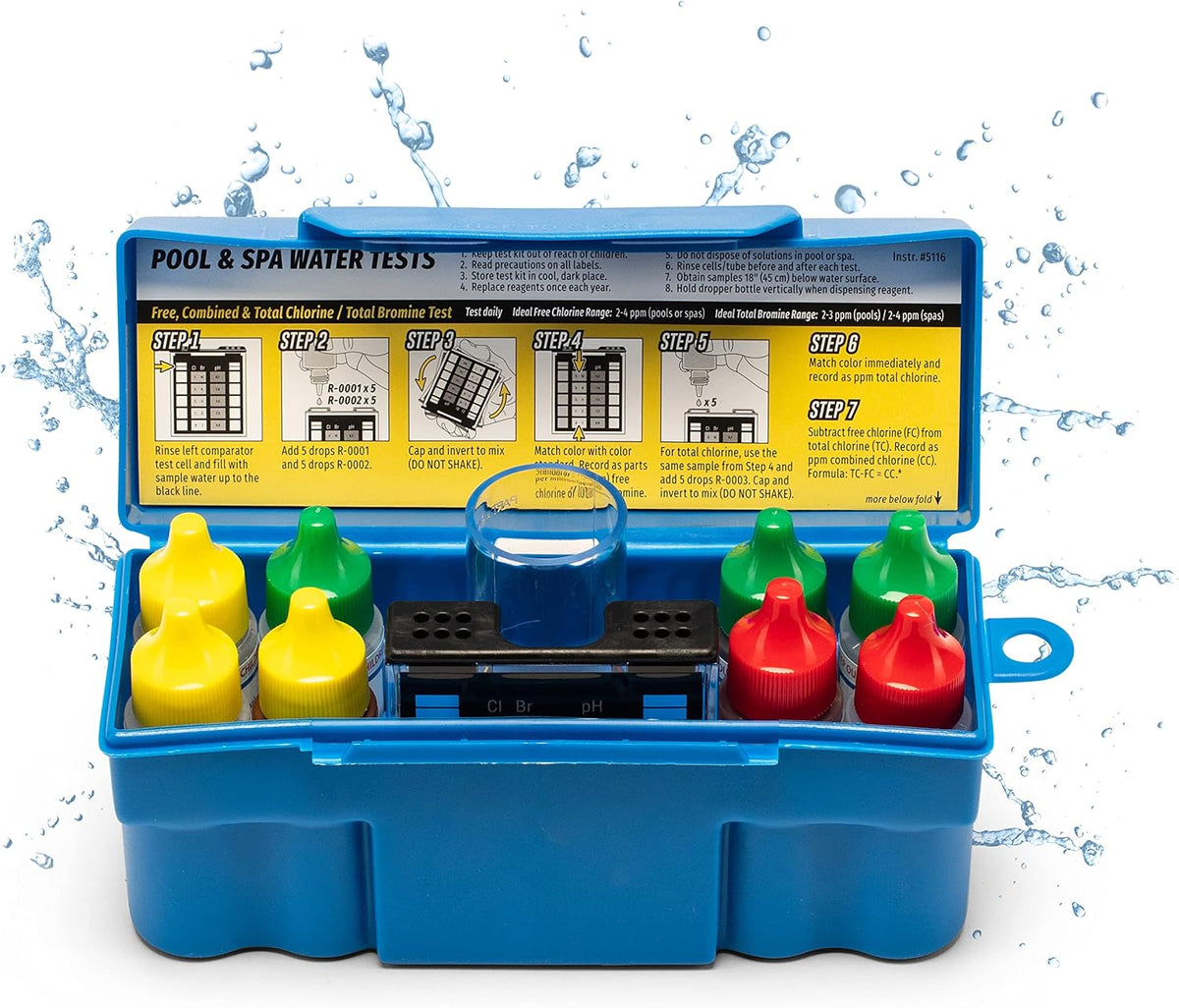 Taylor Technologies K-1004 DPD, 6-in-1 Pool Test Kit