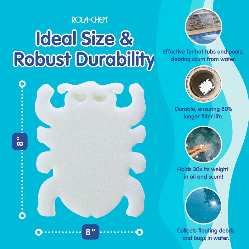 Rola-Chem Scumbug Hot Tub Scum Absorber 2 Pack