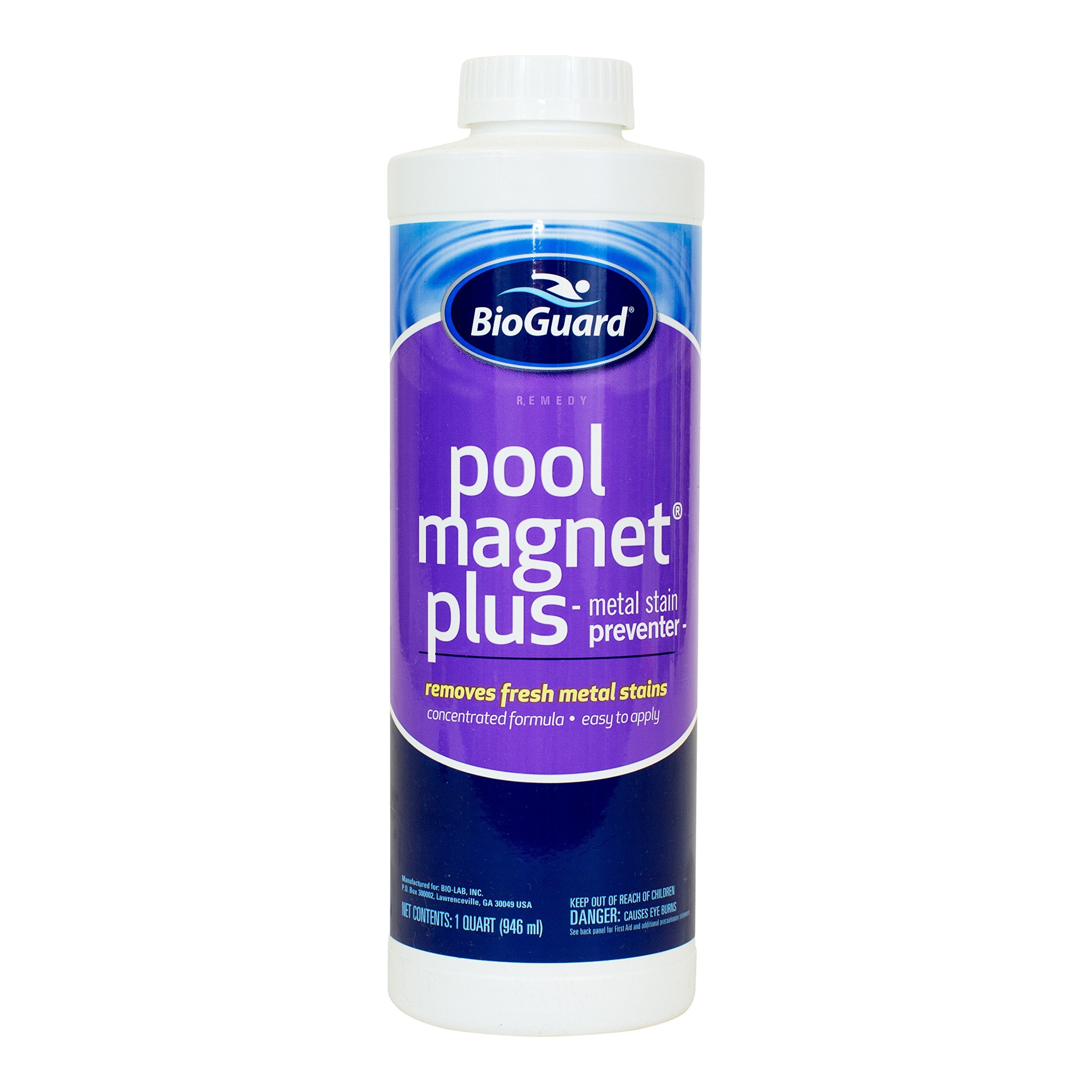 BioGuard Pool Magnet Plus Metal Stain Preventer, 1 Quart, Single Pack