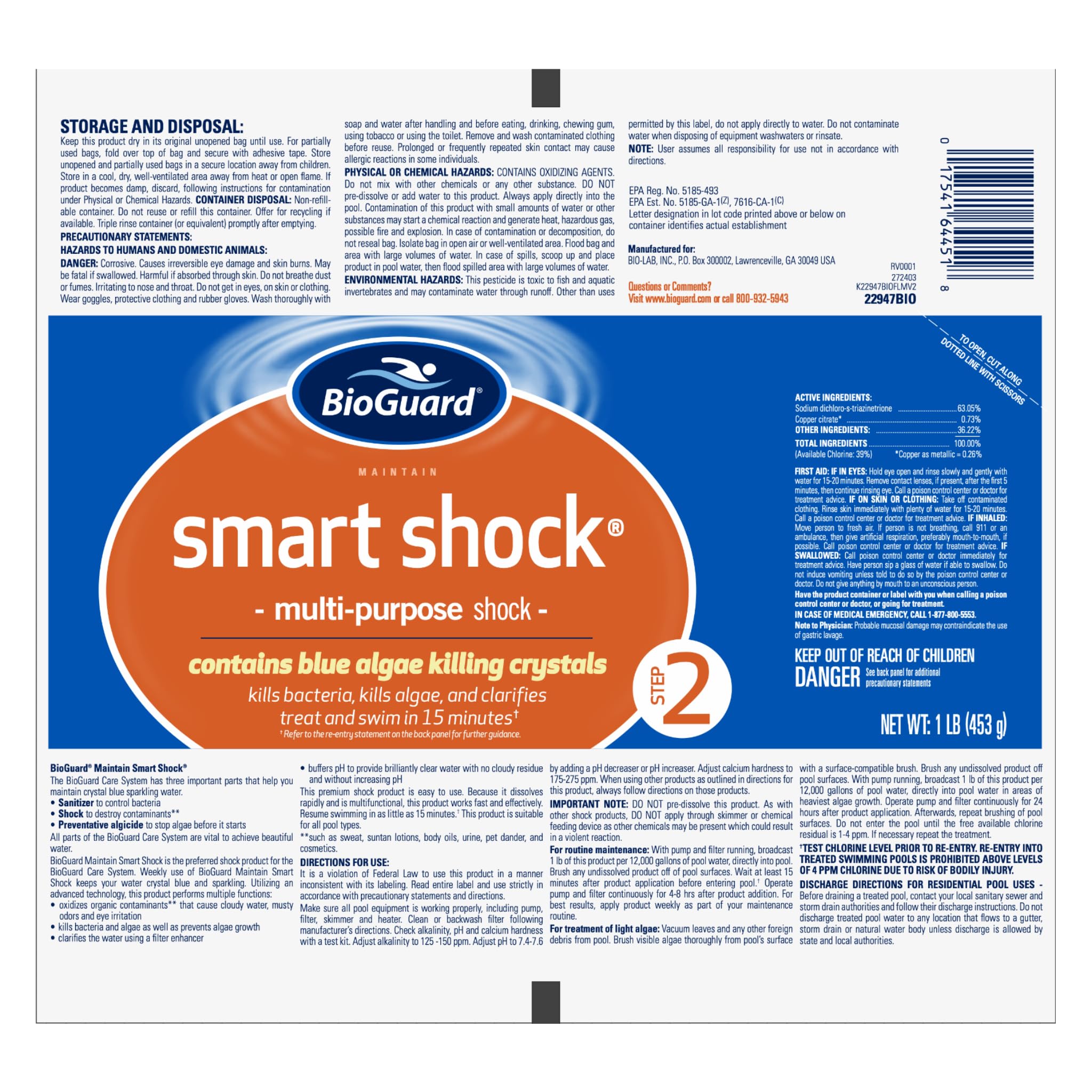 BioGuard Smart Shock, 1 lb, 12 Pack
