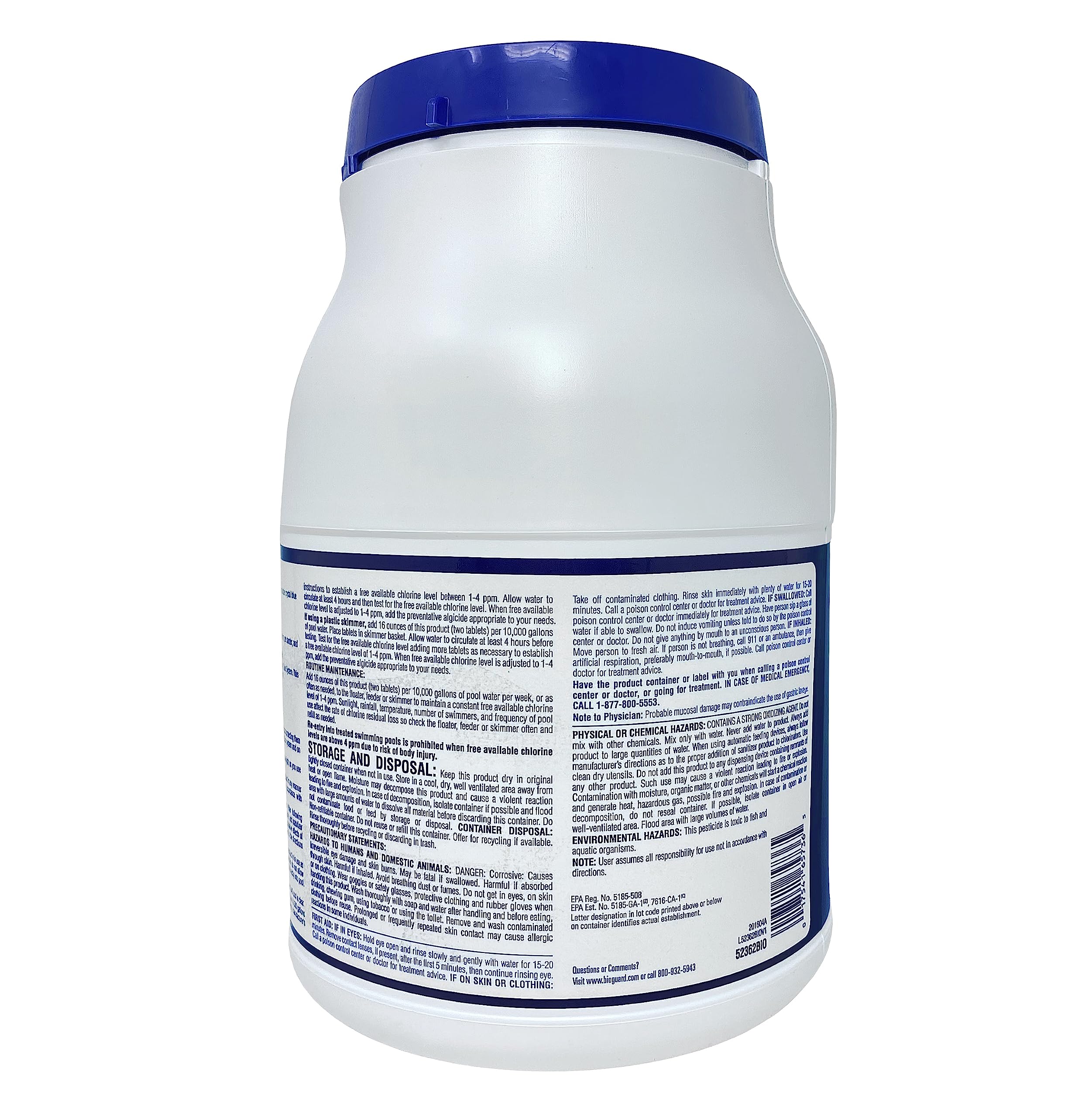 BioGuard SilkGuard Complete 3 Chlorinating Tablets, 7.5 lb, Single Pack