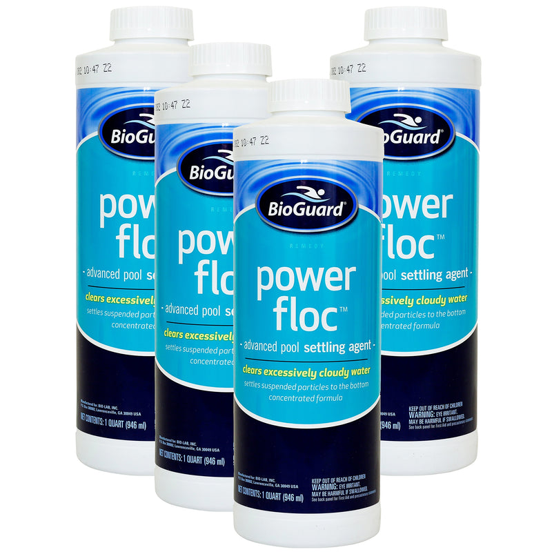 BioGuard PowerFloc Advanced Pool Settling Agent, 32 Oz, 4 Pack