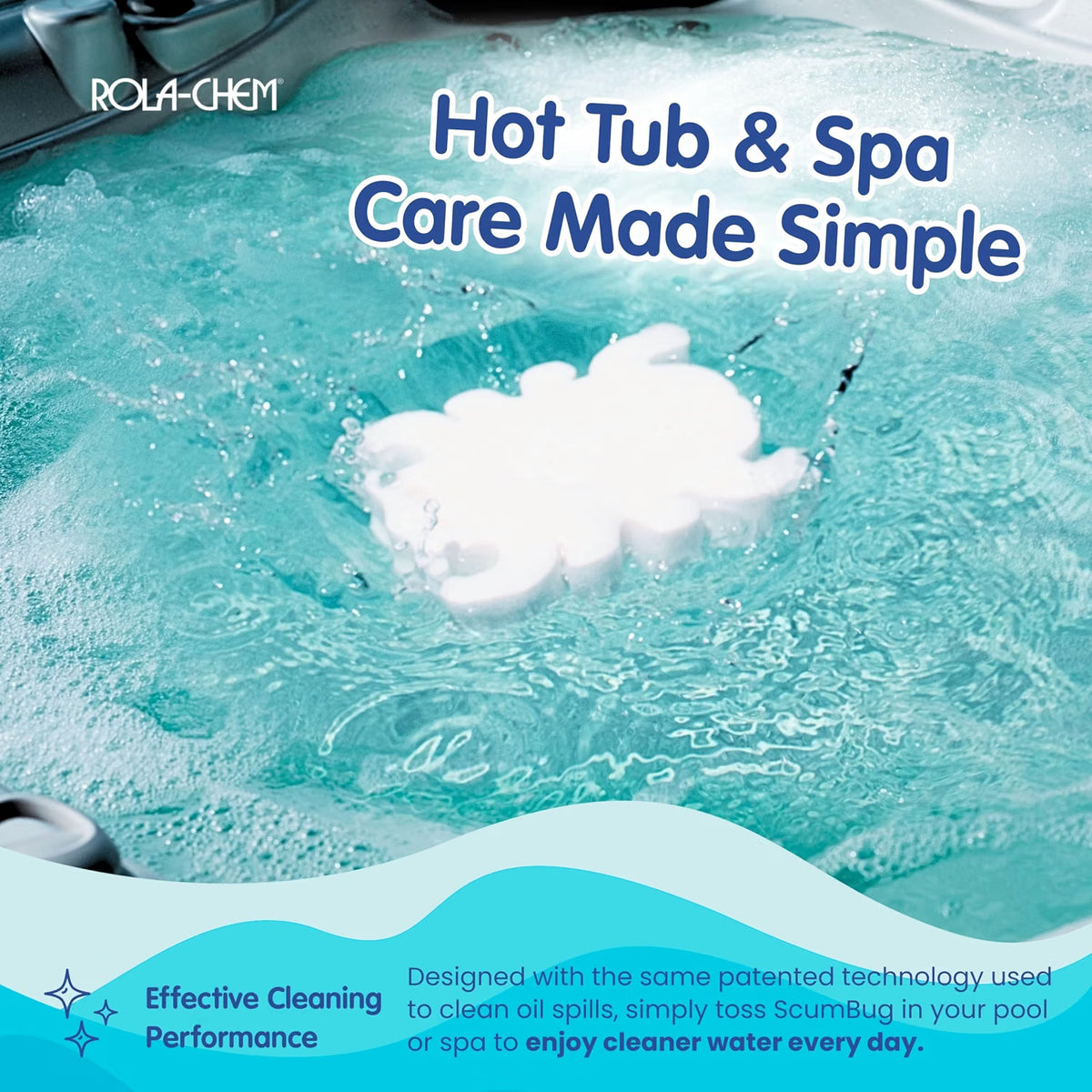 Rola-Chem Scumbug Hot Tub Scum Absorber 2 Pack